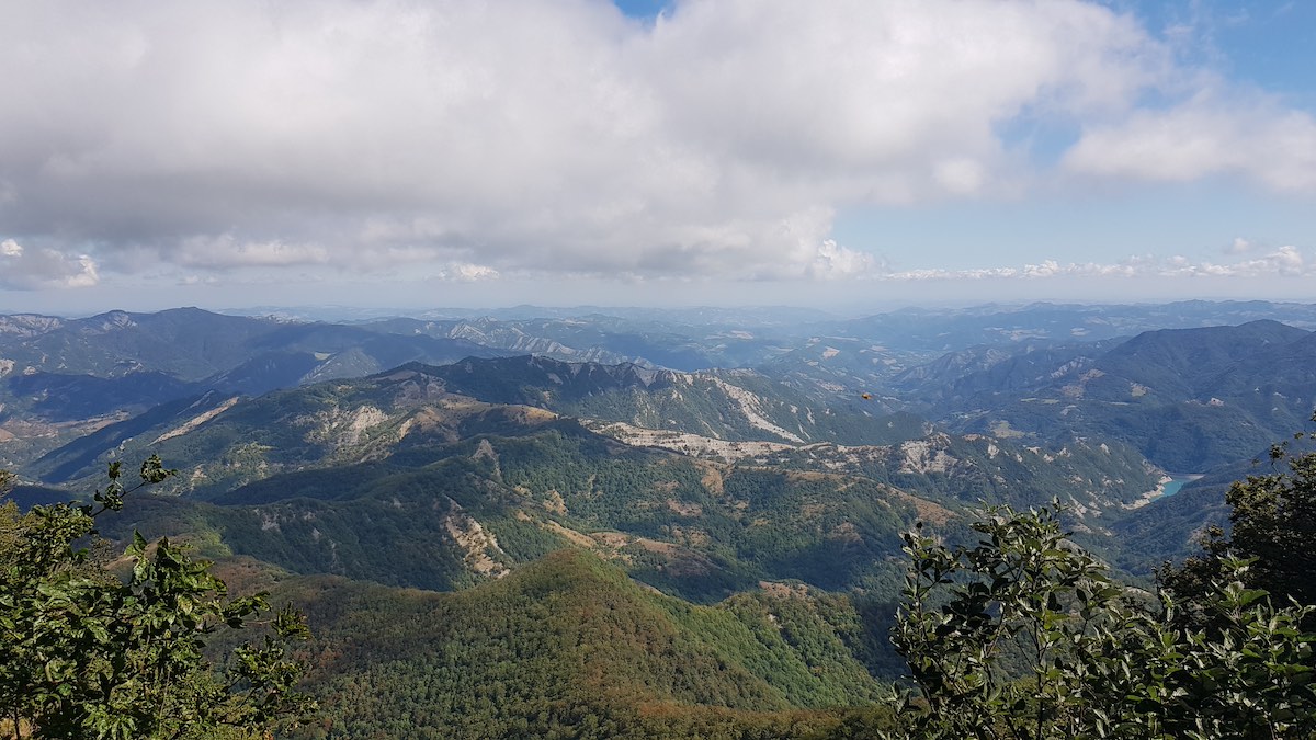 Cammino di Assisi - panorama vicino a Poggio Scali