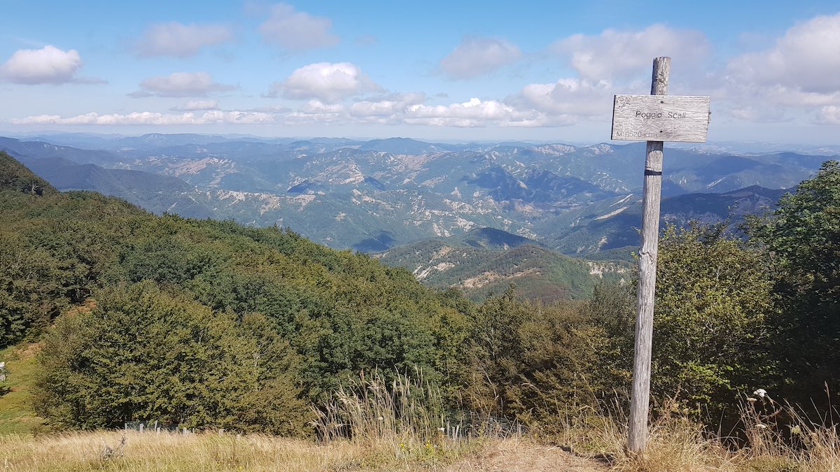 Cammino di Assisi -  Panorama a Poggio Scali