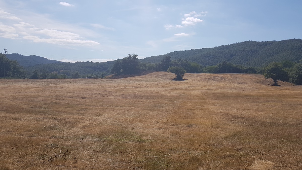 Cammino di Assisi - Panorama verso Biforco