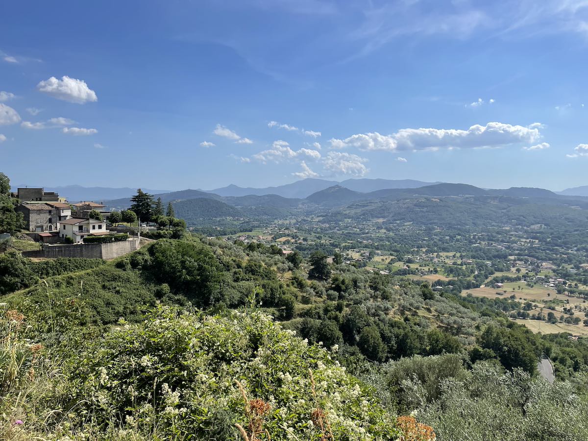 Cammino di San Benedetto - Panorama da Vico nel Lazio