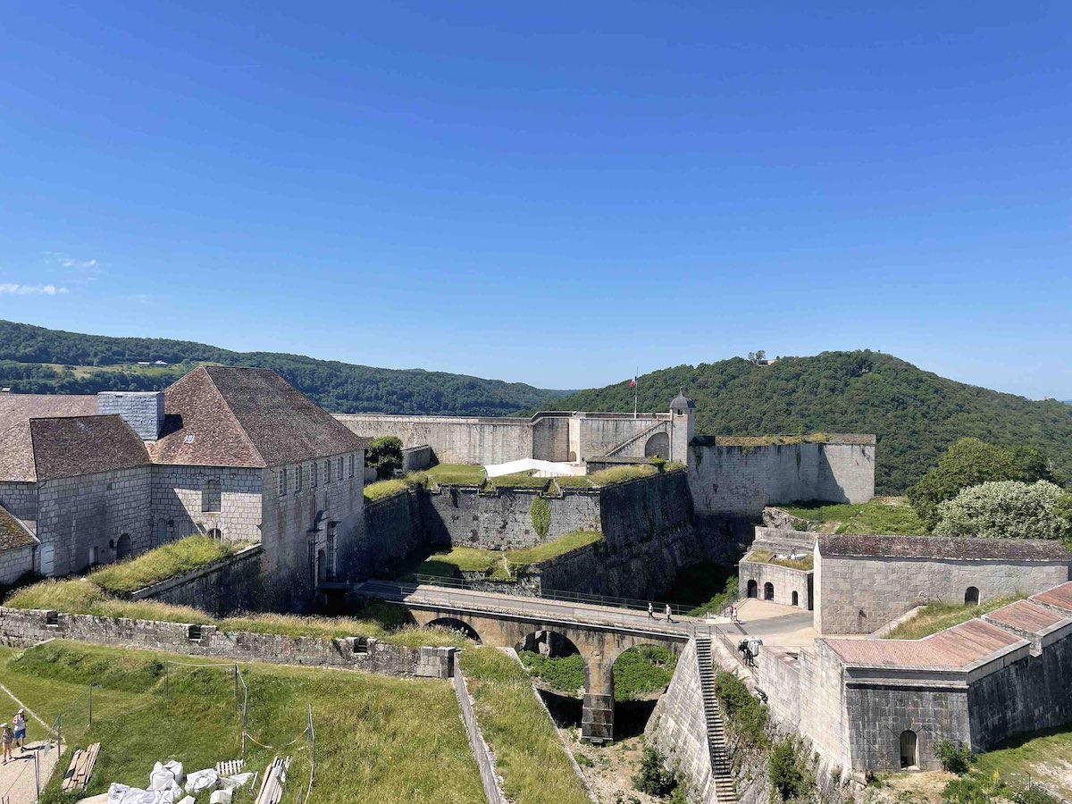 Via Francigena - Cittadella di Besançon sul monte Saint-Étienne