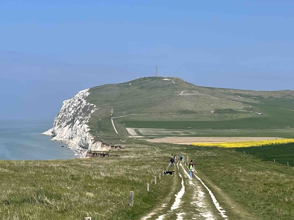 Via Francigena - Scogliere bianche di Cap Blanc-Nez sul Mare del Nord