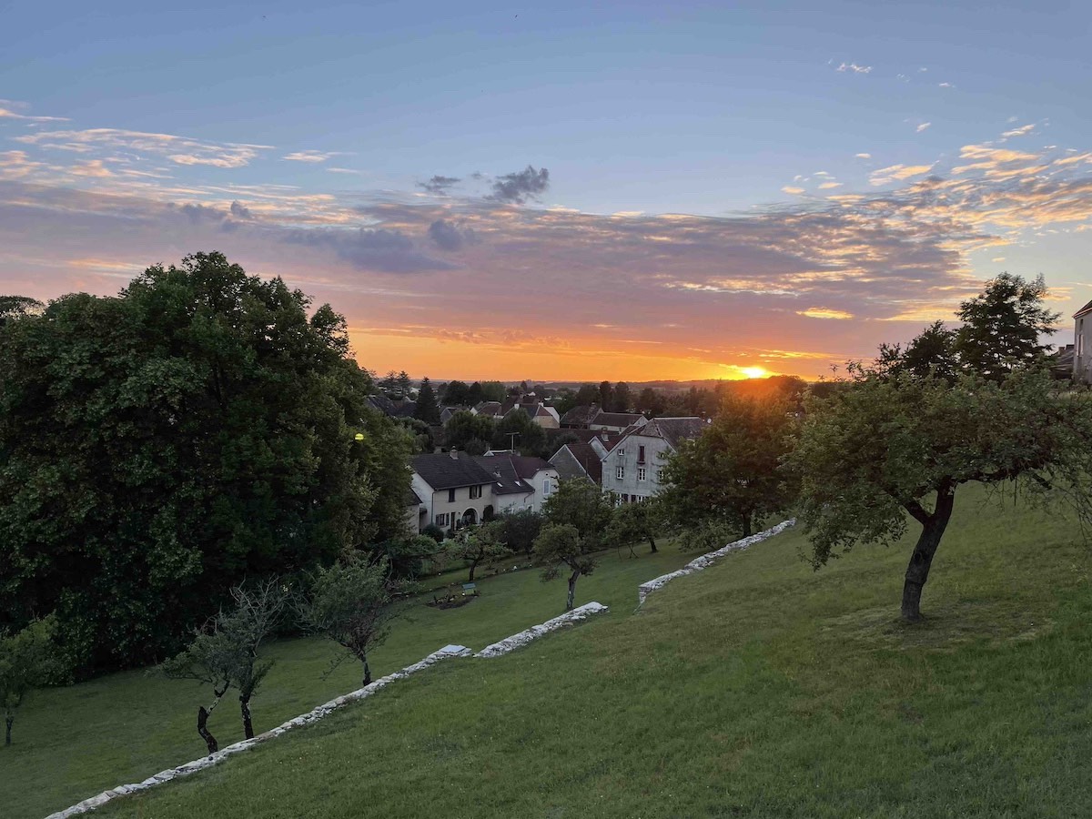 Via Francigena - Paesino di Bucey-lès-Gy al tramonto