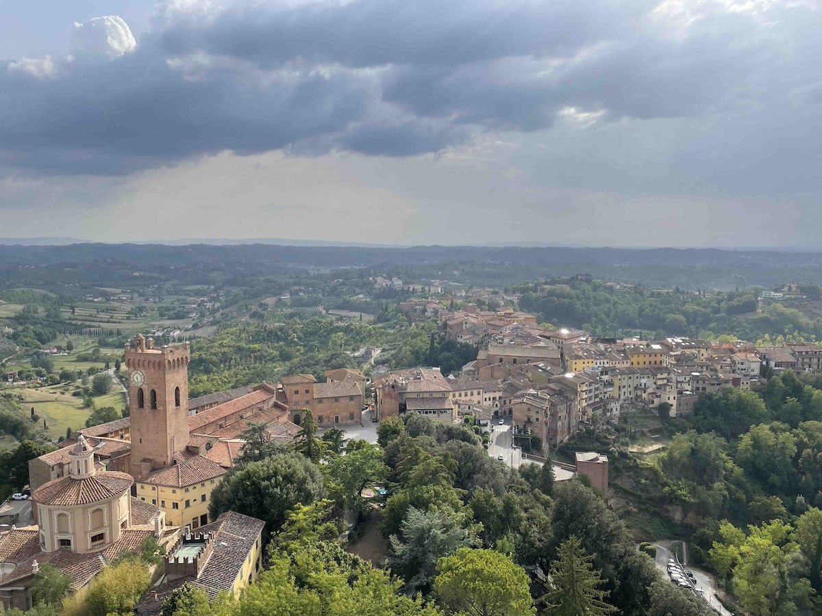 Via Francigena - Vista panoramica di San Miniato dalla Torre di Federico II in Toscana